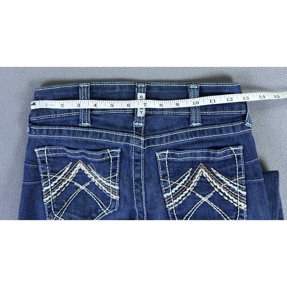 Ariat Jeans Womens 25 Blue Bootcut REAL Rosy Whipstitch Cowgirl Western Rodeo - Picture 5 of 12
